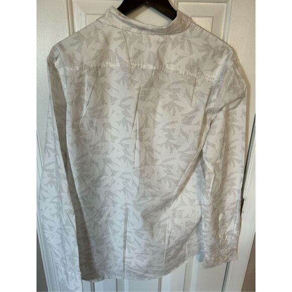 Goodfellow L Cotton Dress Shirt Slim Fit White NWT long Sleeve - Picture 3 of 4